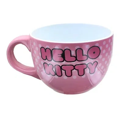 Silver Buffalo Hello Kitty Soup Mug In Pink