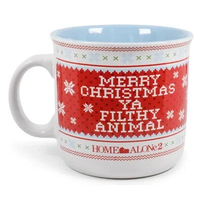 Silver Buffalo Home Alone 2 Filthy Animal Ceramic Camper Mug | Holds 20 Ounces In Blue;white;red