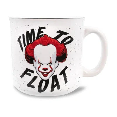 Silver Buffalo It Pennywise "time To Float" Ceramic Camper Mug | Holds 20 Ounces In Black;white;red