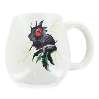 Silver Buffalo Jurassic Park Raptor Hatching 20-ounce Ceramic Sculpted Mug In Black;white;gold