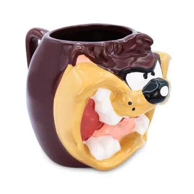 Silver Buffalo Looney Tunes Taz Sculpted Ceramic Mug | Holds 24 Ounces In Brown;yellow;pink