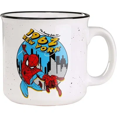 Silver Buffalo Marvel Spider-man Coffee Mug In Blue;white;red