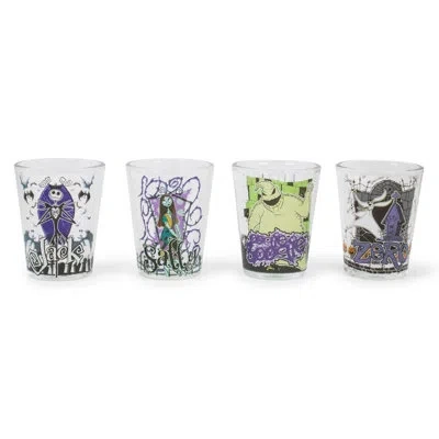 Silver Buffalo Mini 4 Piece 2 Oz. Shot Glass Set In Green;purple