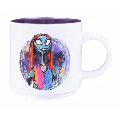 Silver Buffalo Nightmare Before Christmas Splatter Characters 13-ounce Ceramic Stacking Mug Set In Blue;white;red