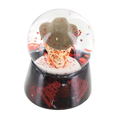 Silver Buffalo Nightmare On Elm Street Freddy Snow Globe In Clear;black;red