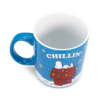 Silver Buffalo Peanuts Snoopy "chillin" Ceramic Mug | Holds 20 Ounces In Brown;yellow