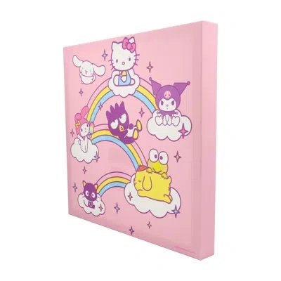 Silver Buffalo Sanrio Hello Kitty And Friends Rainbows Canvas Wall Art | 12 X 12 Inches In White