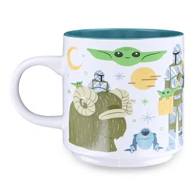Silver Buffalo Star Wars Coffee Mug In Blue;white;green