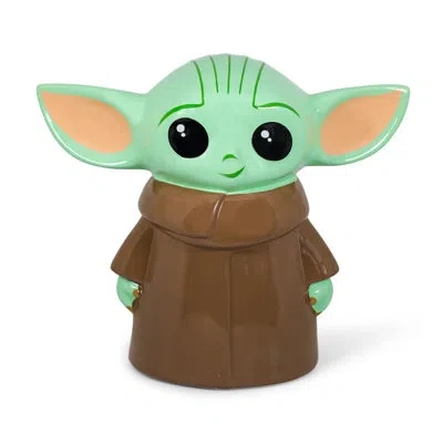 Silver Buffalo Star Wars: The Mandalorian, Grogu The Child Ceramic Figural In Brown;green