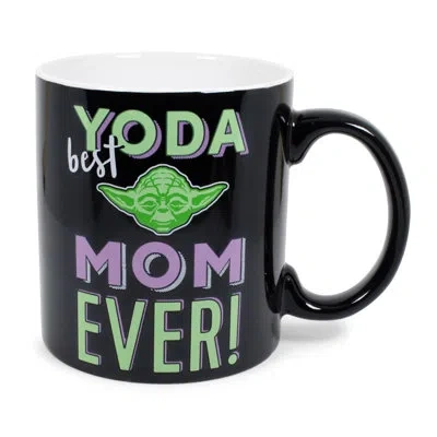 Silver Buffalo Star Wars "yoda Best Mom Ever" Ceramic Mug | Holds 20 Ounces | Toynk Exclusive In Black;green;purple