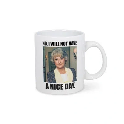Silver Buffalo The Golden Girls Dorothy I Will Not Have A Nice Day 20oz Ceramic Mug Toynk Exclusive In Black;gray;beige