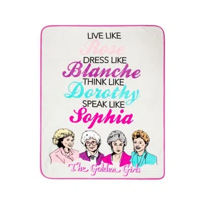 Silver Buffalo The Golden Girls Live Like Throw In Blue;pink;ivory
