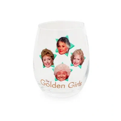 Silver Buffalo The Golden Girls Stars 20 Oz. Steamless Wine Glass In Beige;clear