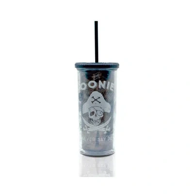 Silver Buffalo The Goonies Carnival 20oz Travel Tumbler With Straw In White,gray