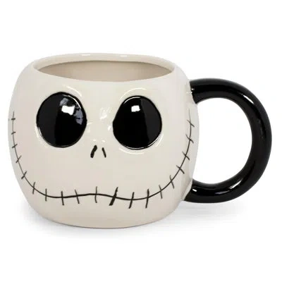 Silver Buffalo The Nightmare Before Christmas Jack Skellington Sculpted Coffee Mug | 20 Ounces In Black;white