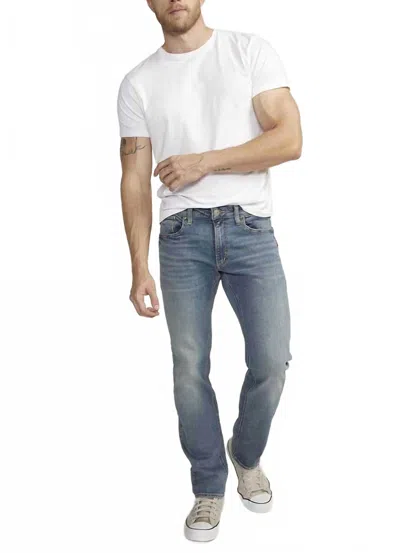Silver Jeans Co. Allan Slim Fit Slim Straight Leg Jeans In Indigo In Multi