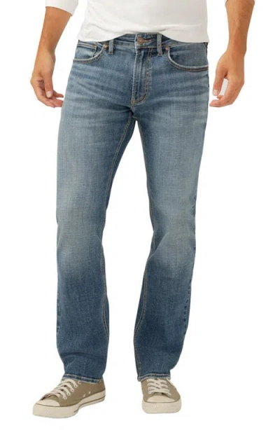 Silver Jeans Co. Allan Slim Straight Leg Stretch Jeans In Indigo