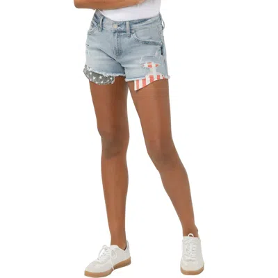 Silver Jeans Co. Americana Mid Rise Denim Boyfriend Shorts In Brown