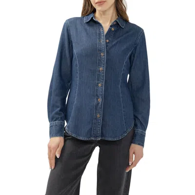 Silver Jeans Co. Angie Denim Shirt In Blue