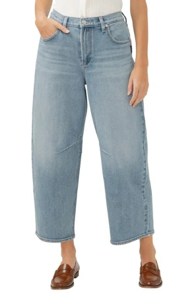 Silver Jeans Co. Ankle Barrel Leg Jeans In Indigo