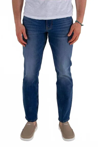 Silver Jeans Co. Athletic Fit Tapered Leg Jeans In Medium Wash In Blue