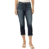 Silver Jeans Co. Avery Curvy High Waist Capri Jeans In Indigo