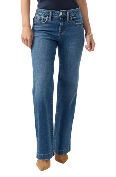 Silver Jeans Co. Avery Curvy High Waist Trouser Petite Jeans In Blue