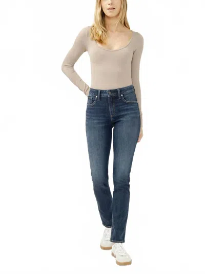 Silver Jeans Co. Avery High Rise Straight Leg Jeans In Maisie In Multi