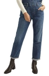Silver Jeans Co. Baggy Denim Overalls In Indigo