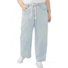 Silver Jeans Co. Plus Size Be Easy Straight-leg Drawstring Jeans In Indigo