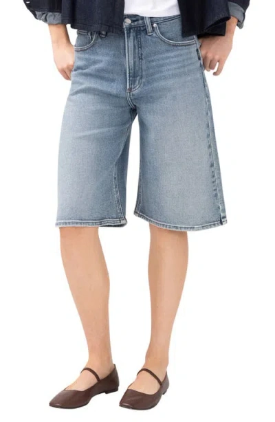 Silver Jeans Co. Be Easy High Waist Long Denim Shorts