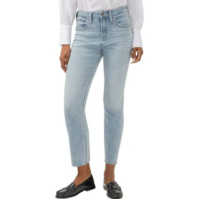 Silver Jeans Co. Beau Raw Hem High Waist Slim Boyfriend Jeans