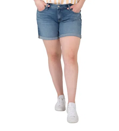 Silver Jeans Co. Boyfriend Jean Short In Medium Wash In Multi