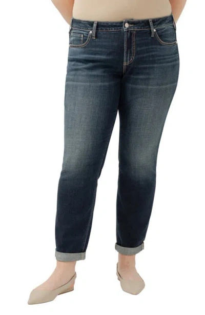 Silver Jeans Co. Boyfriend Skinny Jeans In Indigo