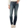 Silver Jeans Co. Elyse Mid Rise Slim Bootcut Luxe Stretch Jeans In Indigo