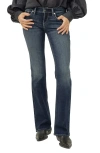 Silver Jeans Co. Britt Curvy Low Rise Bootcut Jeans In Blue