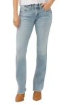 Silver Jeans Co. Britt Curvy Low Rise Slim Bootcut Jeans In Indigo