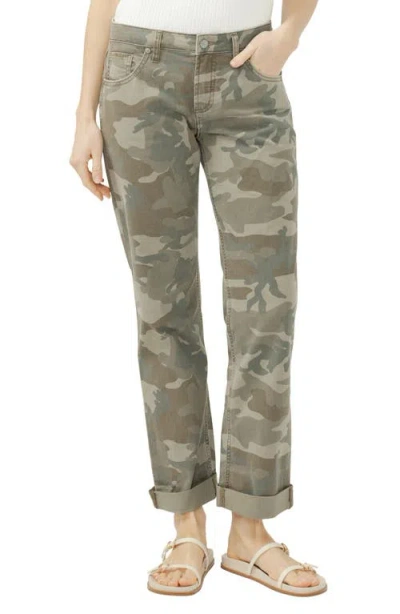 Silver Jeans Co. Chelsea Camo Print Boyfriend Jeans In Multi