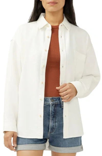 Silver Jeans Co. Denim Button-up Beach Shirt In Multi