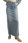 Silver Jeans Co. Denim Column Maxi Skirt In Indigo