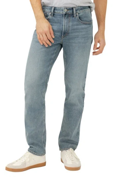 Silver Jeans Co. Eddie Athletic Fit Tapered Jeans In Blue