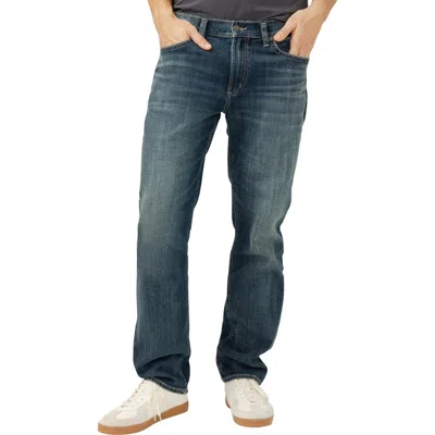 Silver Jeans Co. Eddie Athletic Fit Tapered Jeans In Blue
