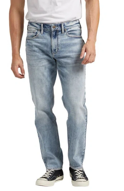 Silver Jeans Co. Eddie Athletic Fit Tapered Jeans In Blue