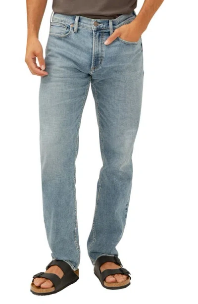 Silver Jeans Co. Eddie Athletic Fit Tapered Jeans In Indigo