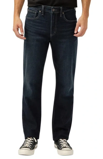 Silver Jeans Co. Machray Athletic Fit Straight Leg Jeans In Indigo