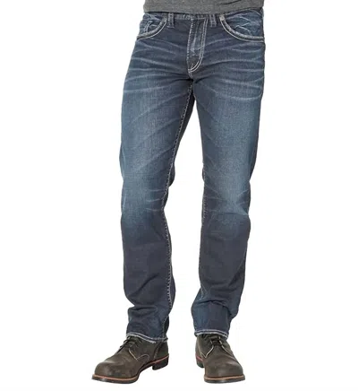 Silver Jeans Co. Eddie Jeans In Indigo In Animal Print