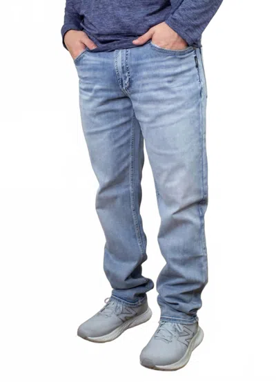 Silver Jeans Co. Eddie Relaxed Fit Straight Leg Jeans In Light Indigo In Blue