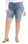 Silver Jeans Co. Suki Denim Bermuda Shorts In Indigo