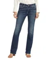 SILVER JEANS CO. ELYSE MID RISE SLIM BOOTCUT LUXE STRETCH JEANS