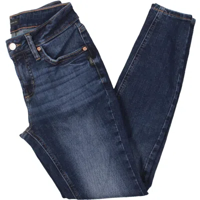Silver Jeans Co. Elyse Womens Dark Wash Mid Rise Skinny Pants In Multi